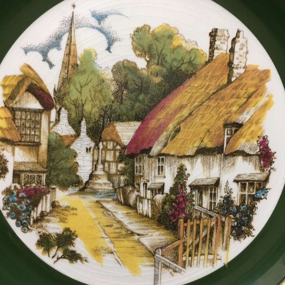 Vtg IRONSTONE Plate Ascot England Wood & Sons - Picture 3 of 8